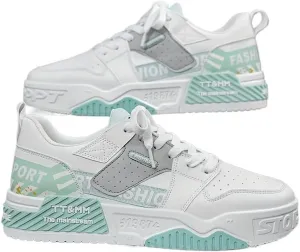 Men's Fashion Low Top Lace Up Comfortable Stylish Casual Walking Skateboard Shoes, Men's Street Sneakers