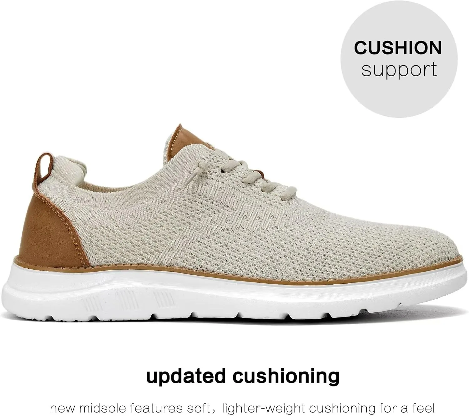 Men's Mesh Sneakers Oxfords Lace-Up Lightweight Casual Walking Shoes Driving Shoes