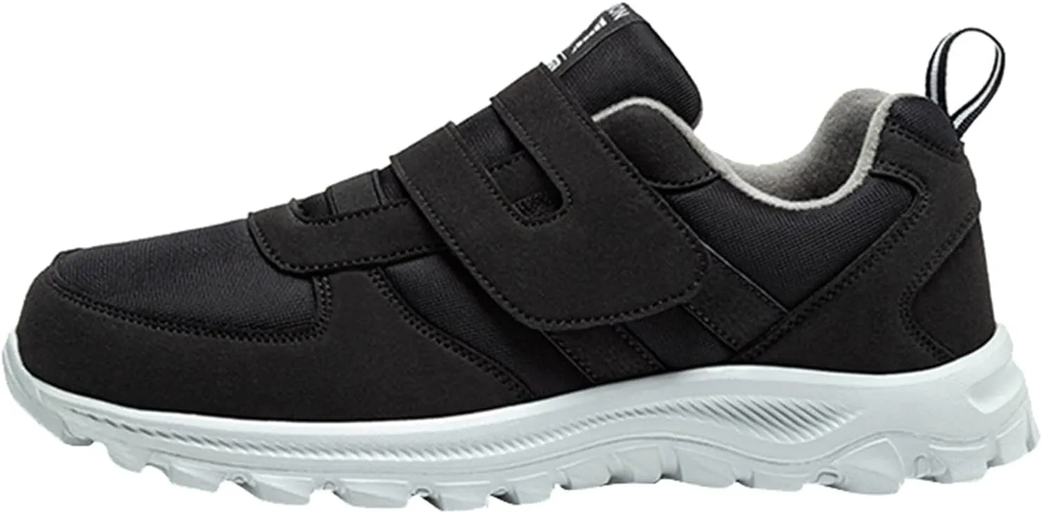 Mens Slip on Sneakers Comfortable Breathable Lightweight Casual Sneaker Orthopedic Walking Shoes Non Slip Hook Loop Walking Sport Shoes