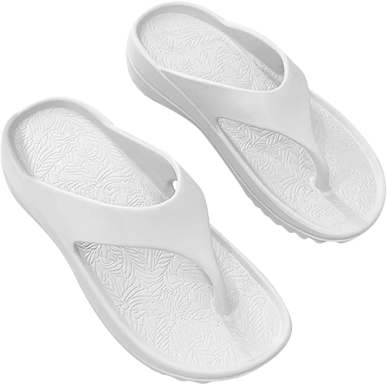 oiangi Orthotic Flip Flop Sandals for Women with Arch Support,Soft Thong Pillow Sandals Summer Casual Slippers Non-Slip