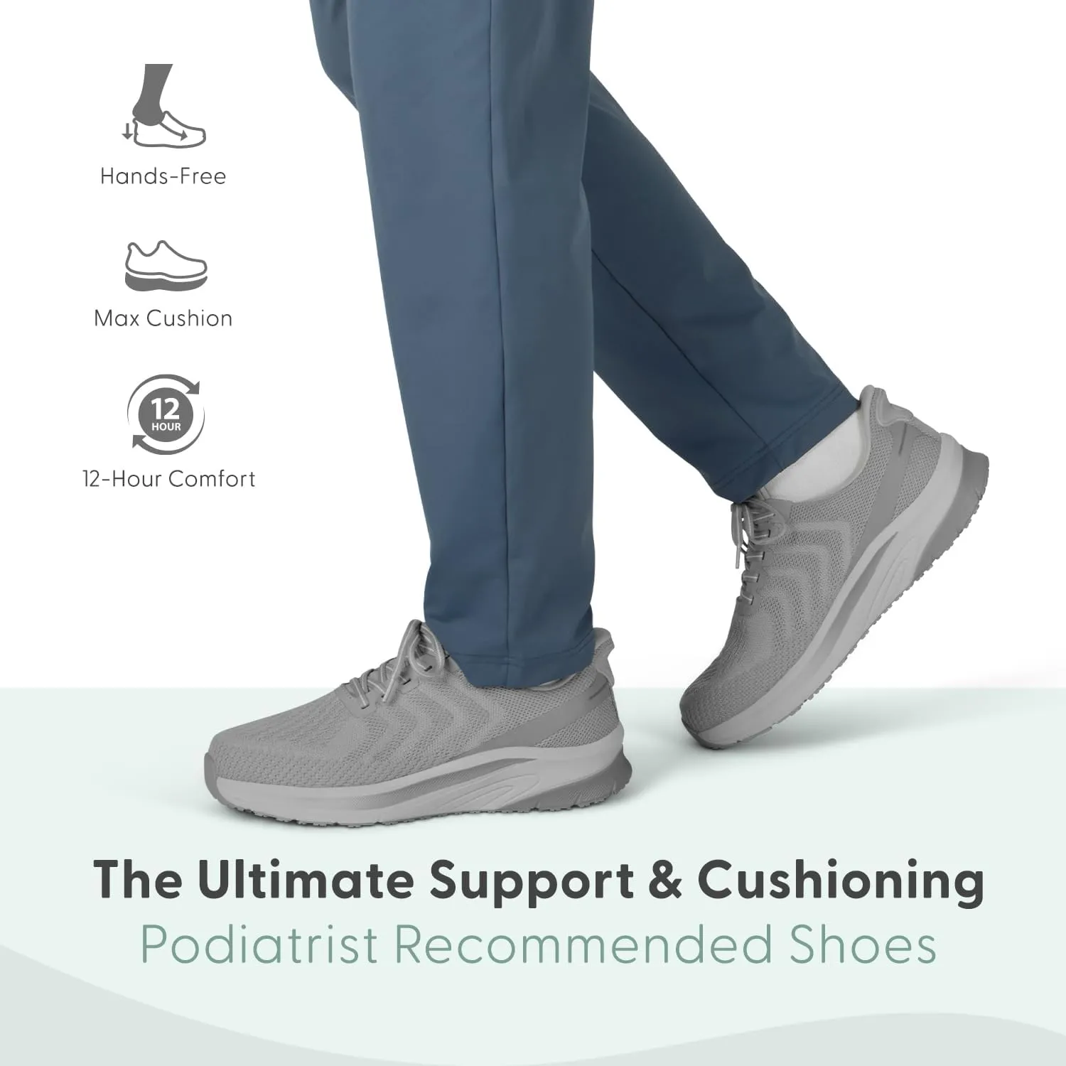 Orthofeet Men's Orthopedic Hands-Free Tilos Slip-On Sneakers