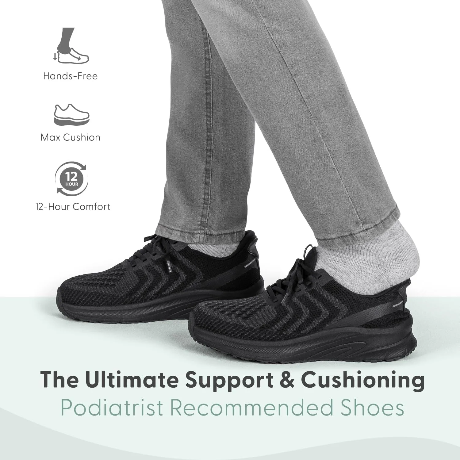 Orthofeet Men's Orthopedic Hands-Free Tilos Slip-On Sneakers