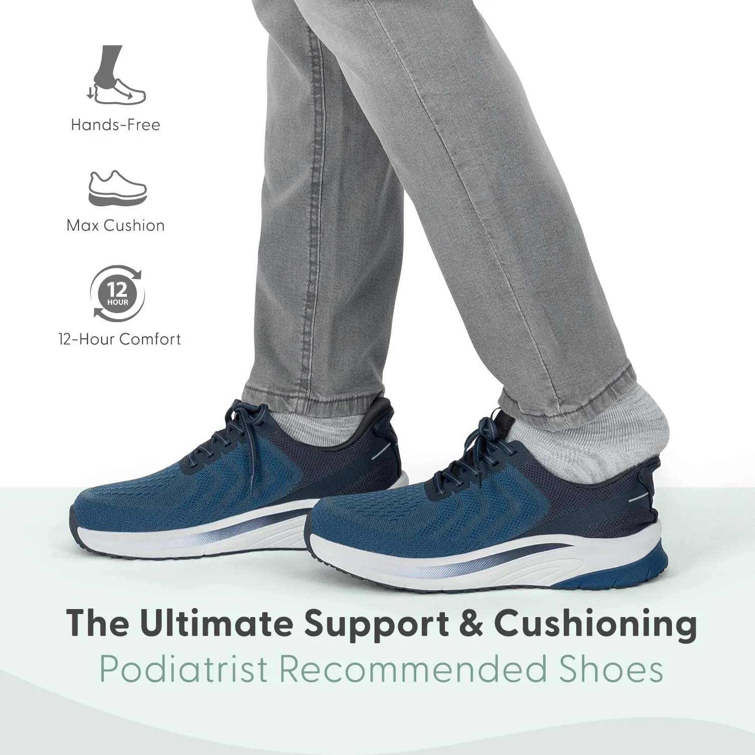 Orthofeet Men's Orthopedic Hands-Free Tilos Slip-On Sneakers