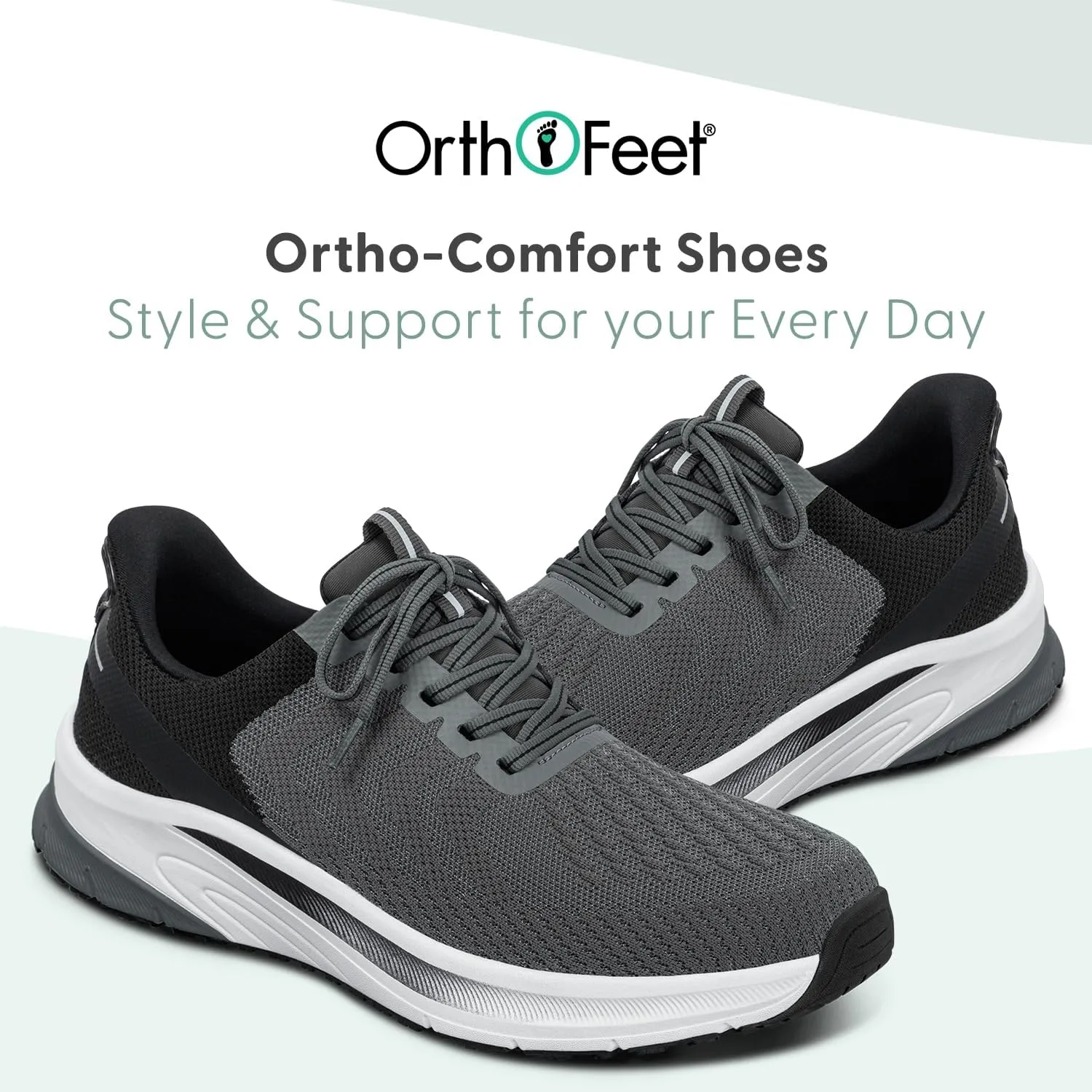 Orthofeet Men's Orthopedic Hands-Free Tilos Slip-On Sneakers