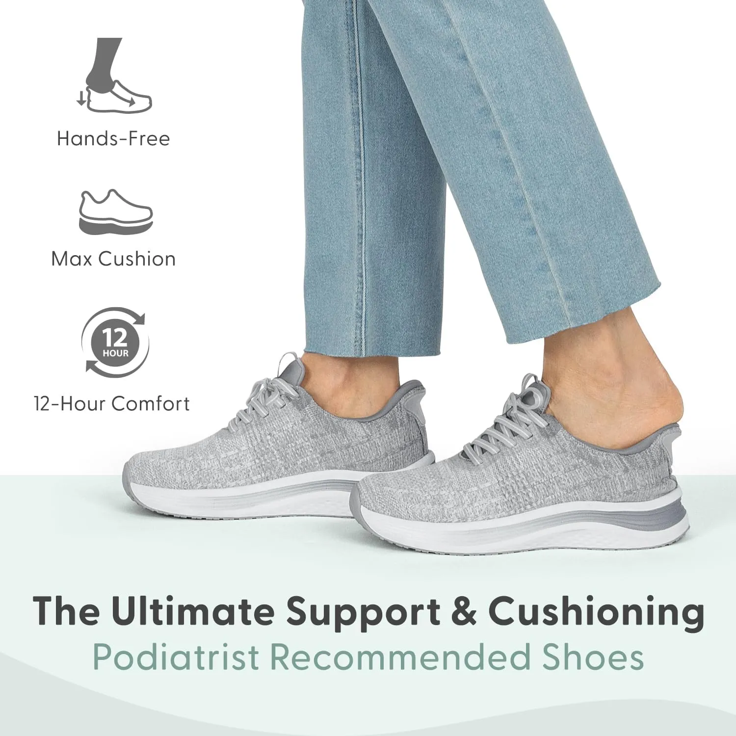 Orthofeet Women's Orthopedic Hands-Free Nira Slip-On Sneakers