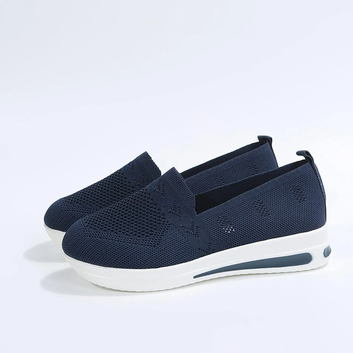 Orthopedic Shoes for Women Slip on Sneakers Comfort Non Slip Work Sneakers Woven Arch Support Breathable Walking Shoes