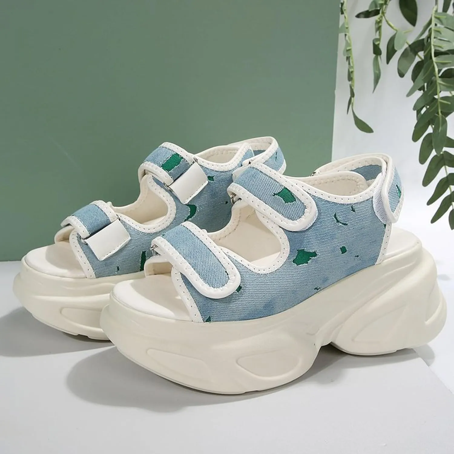 Platform Sandals Women Summer Outdoor Camping Walking Beach Sandals Sandles Women Open Toe Flatform Fashion Sandals