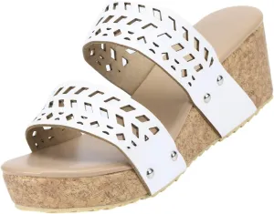 Platform Sandals Women Wedge Ankle Band Cork Platform Slip-Resistant Sole Casual Beach Walking Sandals 2025 Spring and Summer Vacation