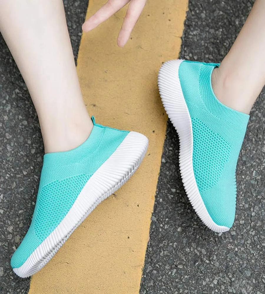 Rojeam Unisex Trainers Men Women Breathable Running Shoes for Casual Sports Gym Jogging Fitness Walking