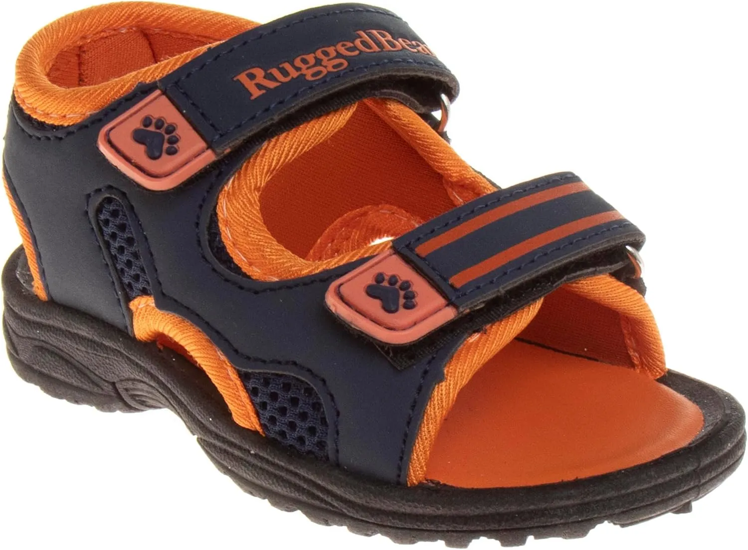 Rugged Bear Kids Boys Girls Open-Toe Outdoor Sport Water Sandals - beach pool slide adjustable strap shoes athletic summer (Toddler/Little Kid/Big Kid)