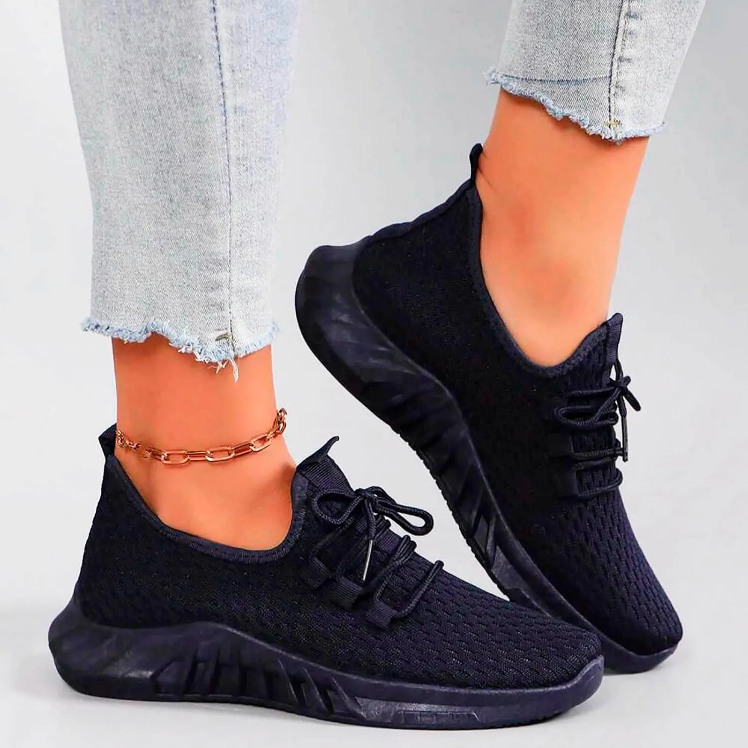 Running Shoes for Women,Womens Athletic Shoes Casual Lace Up Platform Sneakers for Women Breathable Walking Sneakers