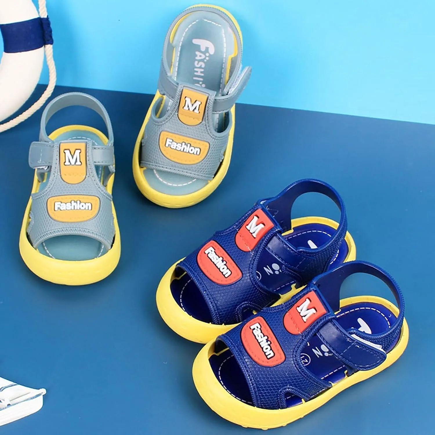 Sandals For Toddler Boys Infant Baby Adjustable Strap Lightweight Sandals Outdoor Casual Beach Comfort Shoes