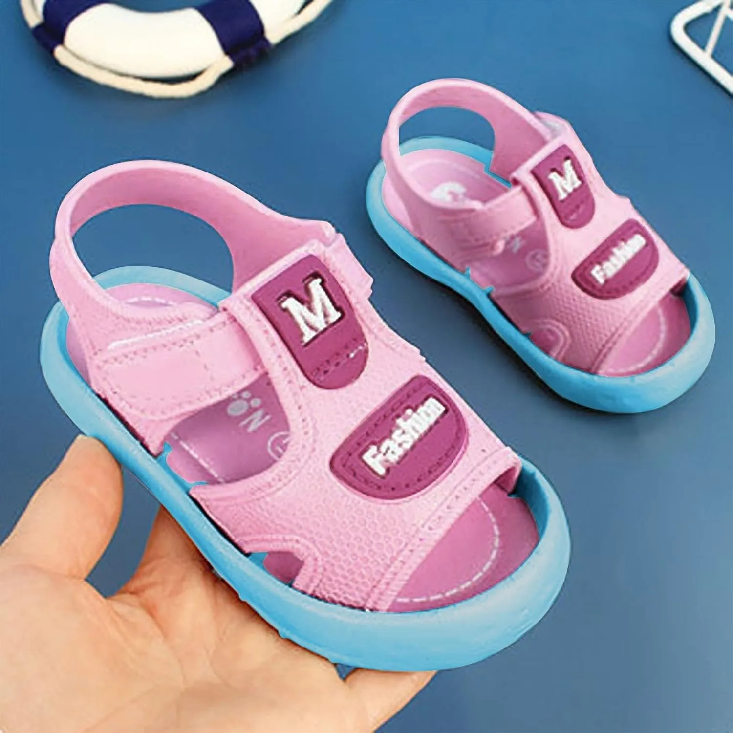 Sandals For Toddler Boys Infant Baby Adjustable Strap Lightweight Sandals Outdoor Casual Beach Comfort Shoes