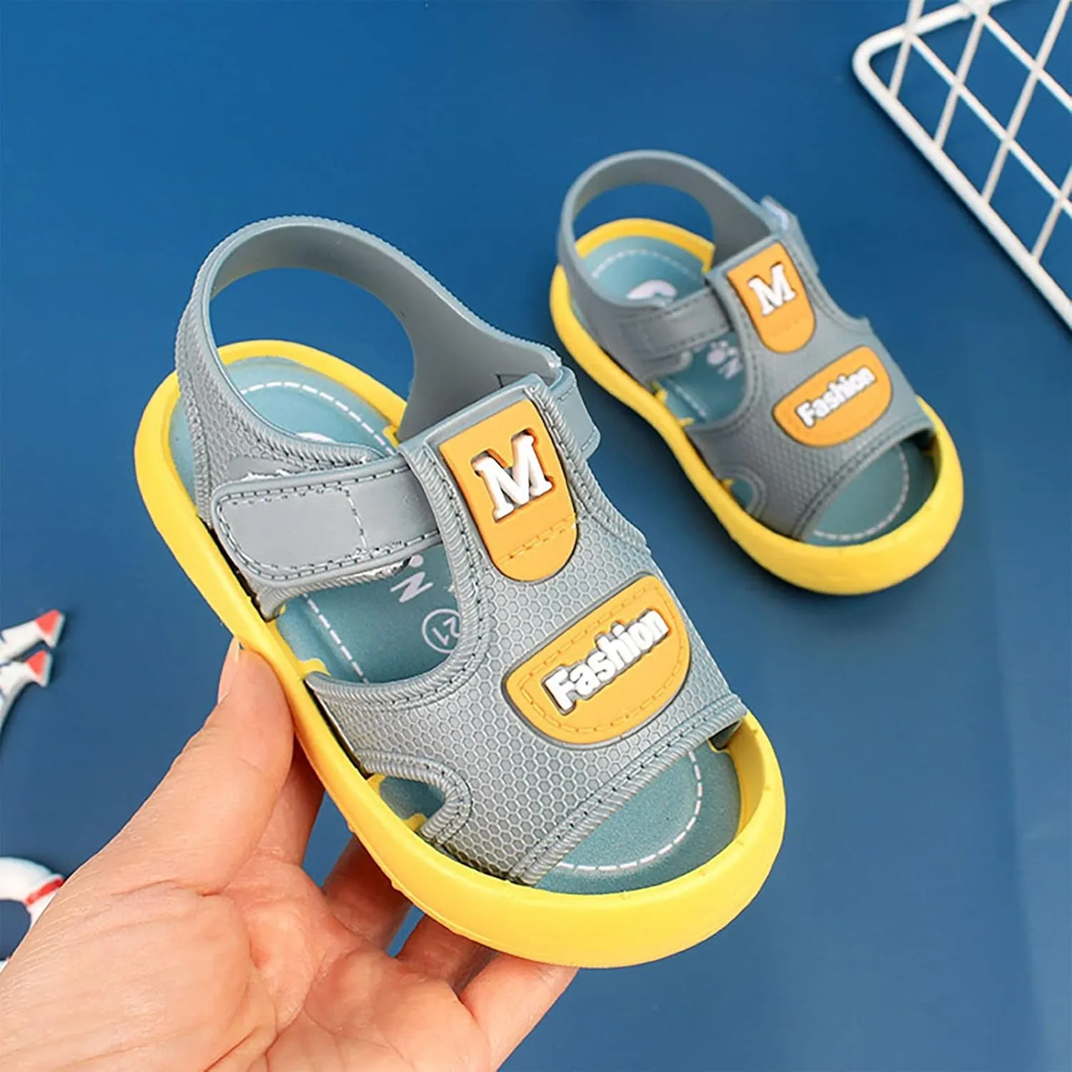 Sandals For Toddler Boys Infant Baby Adjustable Strap Lightweight Sandals Outdoor Casual Beach Comfort Shoes