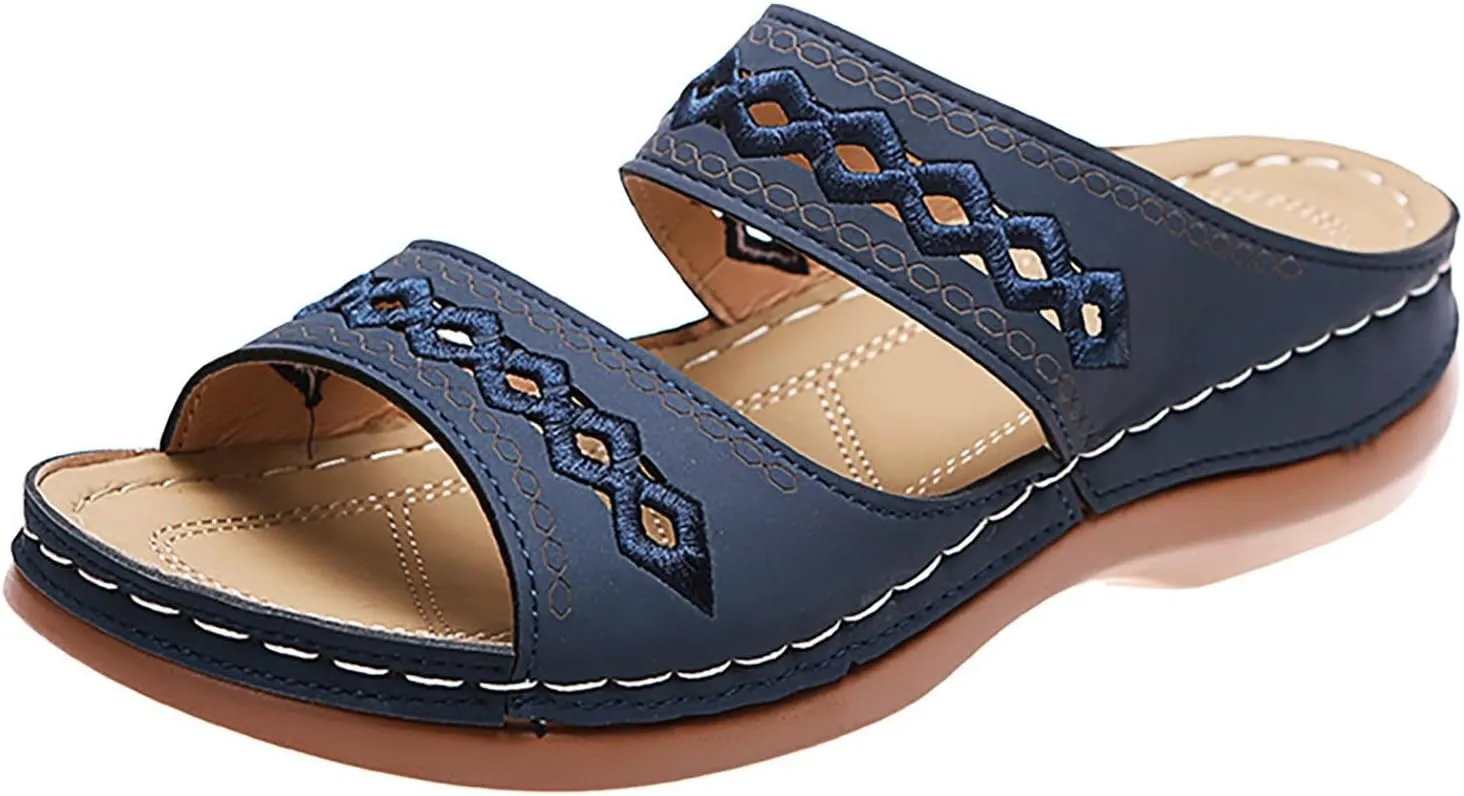 Sandals for Women Dressy Summer, Womens Sandals Comfy Platform Sandal Shoes Comfortable Summer Beach Travel Sandals