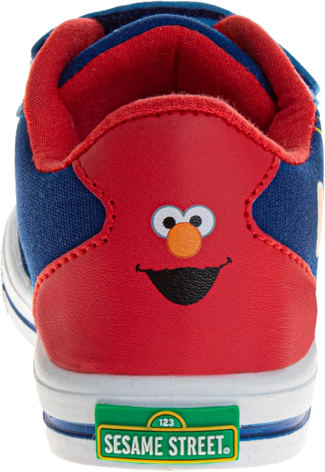 Sesame Street Elmo Strap Sneakers for Boys - Kids Lightweight Athletic Breathable Running Tennis Shoes Size 5-10 Toddler 11 Little Kid