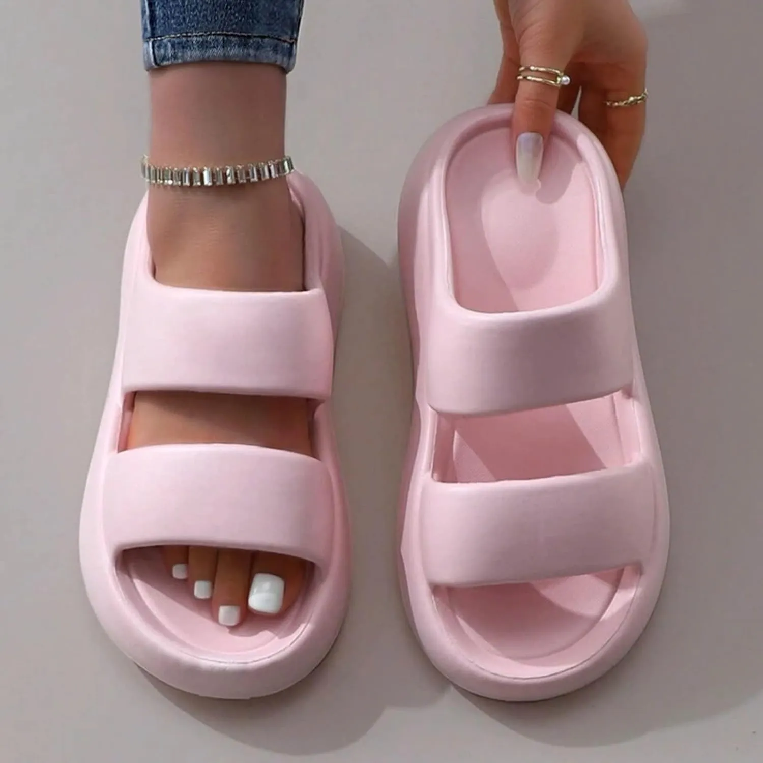 Shower Shoes for Women Indoor Home Beach Non Slip Sandal Shower Pool Slides Women's Non Slip Slippers