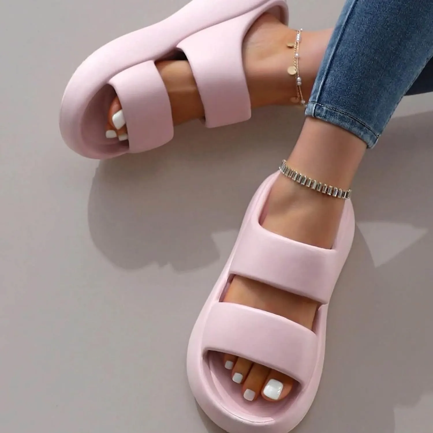 Shower Shoes for Women Indoor Home Beach Non Slip Sandal Shower Pool Slides Women's Non Slip Slippers