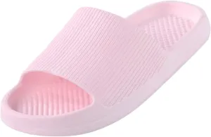 Slides for Women Quick Drying Shower Slippers with Open Toe Shower Sandals Women Lightweight Sandals