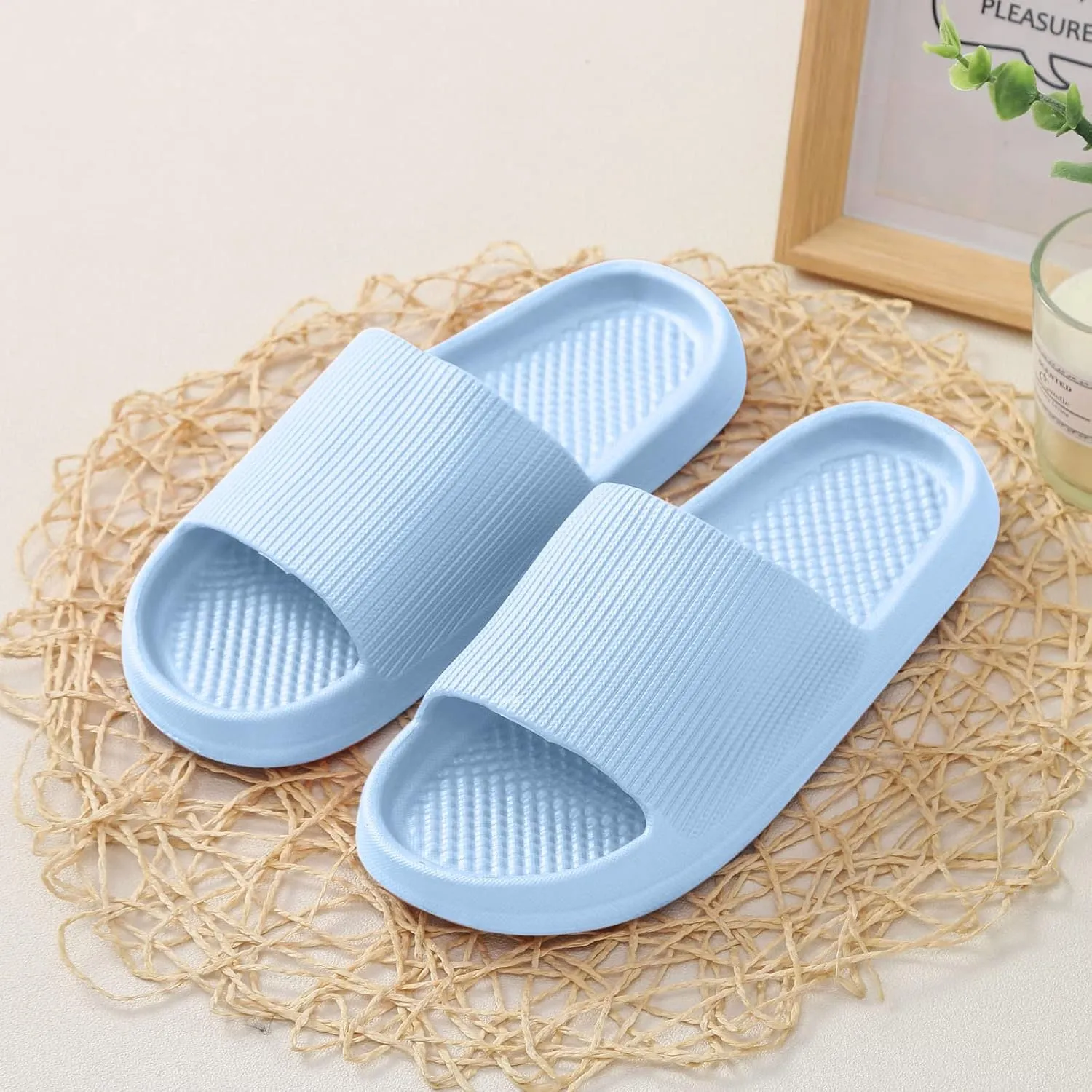 Slides for Women Quick Drying Shower Slippers with Open Toe Shower Sandals Women Lightweight Sandals