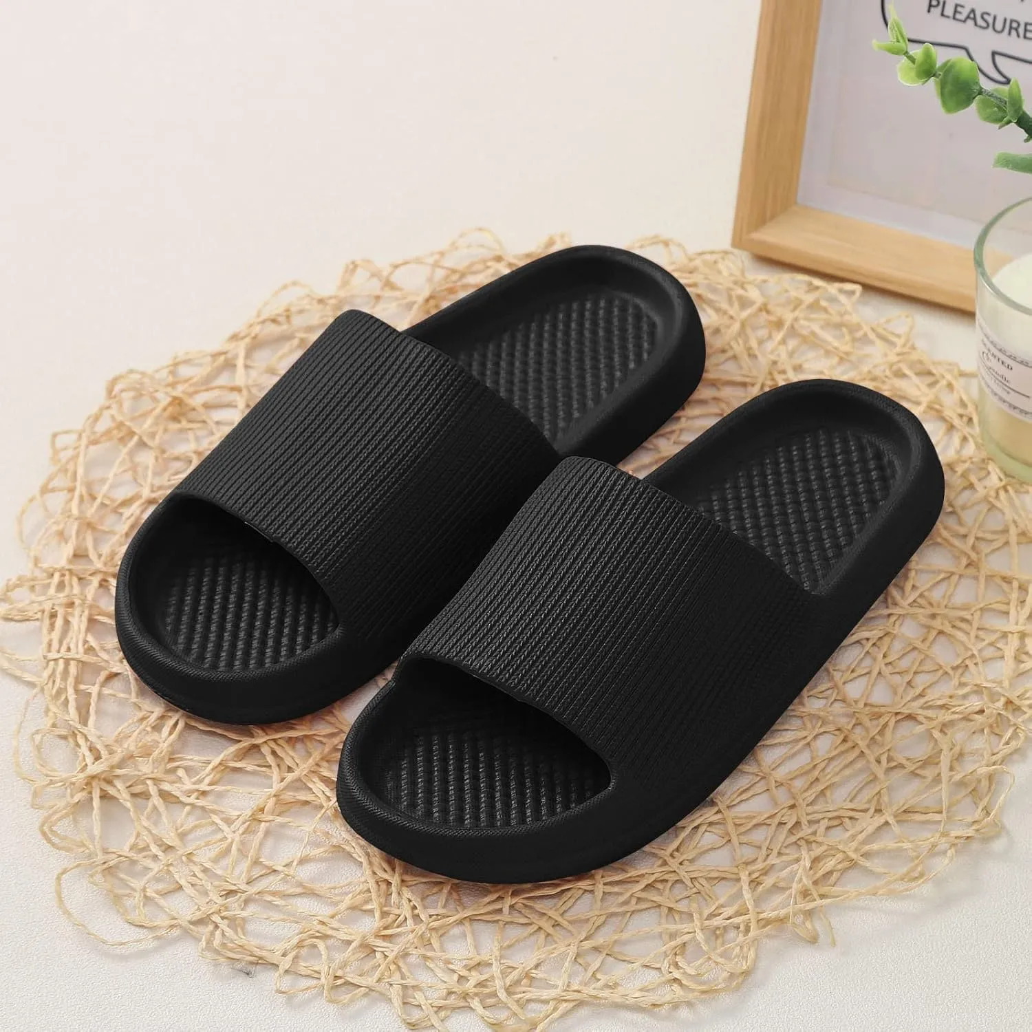 Slides for Women Quick Drying Shower Slippers with Open Toe Shower Sandals Women Lightweight Sandals
