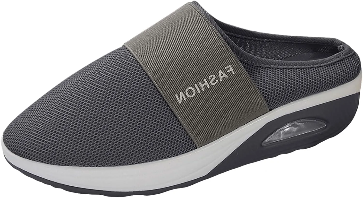 Sneakers for Women Breathable Mesh Walking Shoes Mules Lightweight Slip On Backless Comfort Wedge Platform Loafers