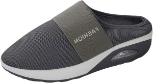 Sneakers for Women Breathable Mesh Walking Shoes Mules Lightweight Slip On Backless Comfort Wedge Platform Loafers