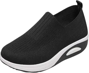 Sneakers for Women Mesh Slip On Running No Lace Walking Shoes Non Slip Lightweight Gym Workout Breathable Fashion Sneakers