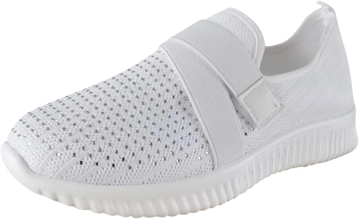 Sneakers for Women Mesh Slip On Running No Lace Walking Shoes Slip On Lightweight Gym Workout Breathable Fashion Sneakers