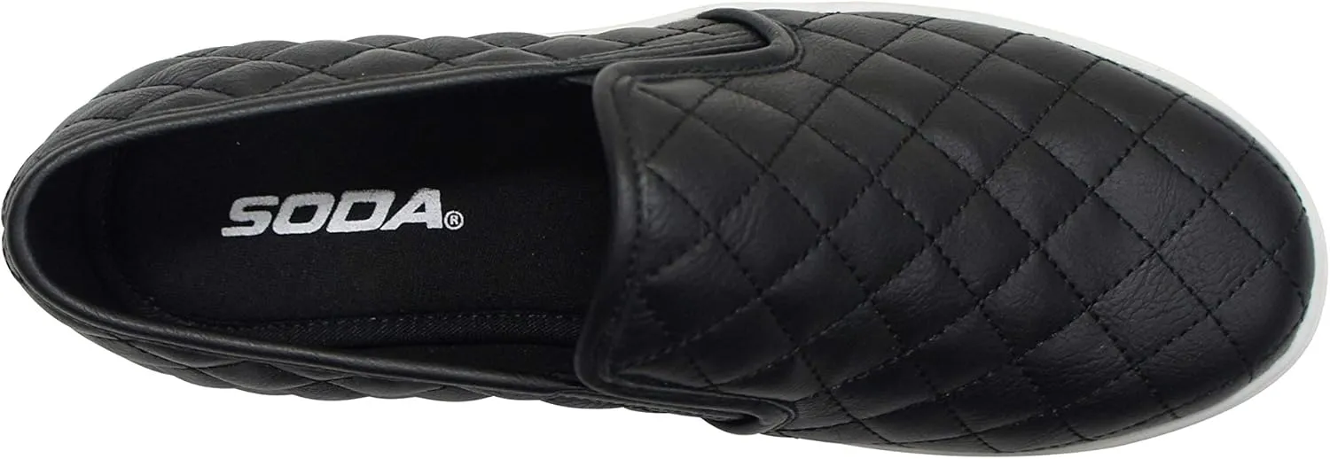 Soda Topshoe Avenue Alone Women's Preforated Slip On Sneakers