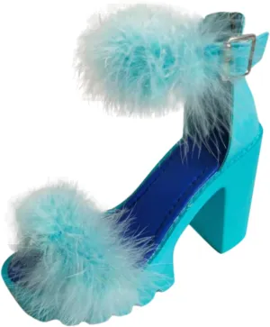 SuanlaTDS Fashion Heels Women's Platforms Open Heels Shoes Sandals High Casual Toe Women's high Heels Womens Heel for High Heels (Blue, 8.5)