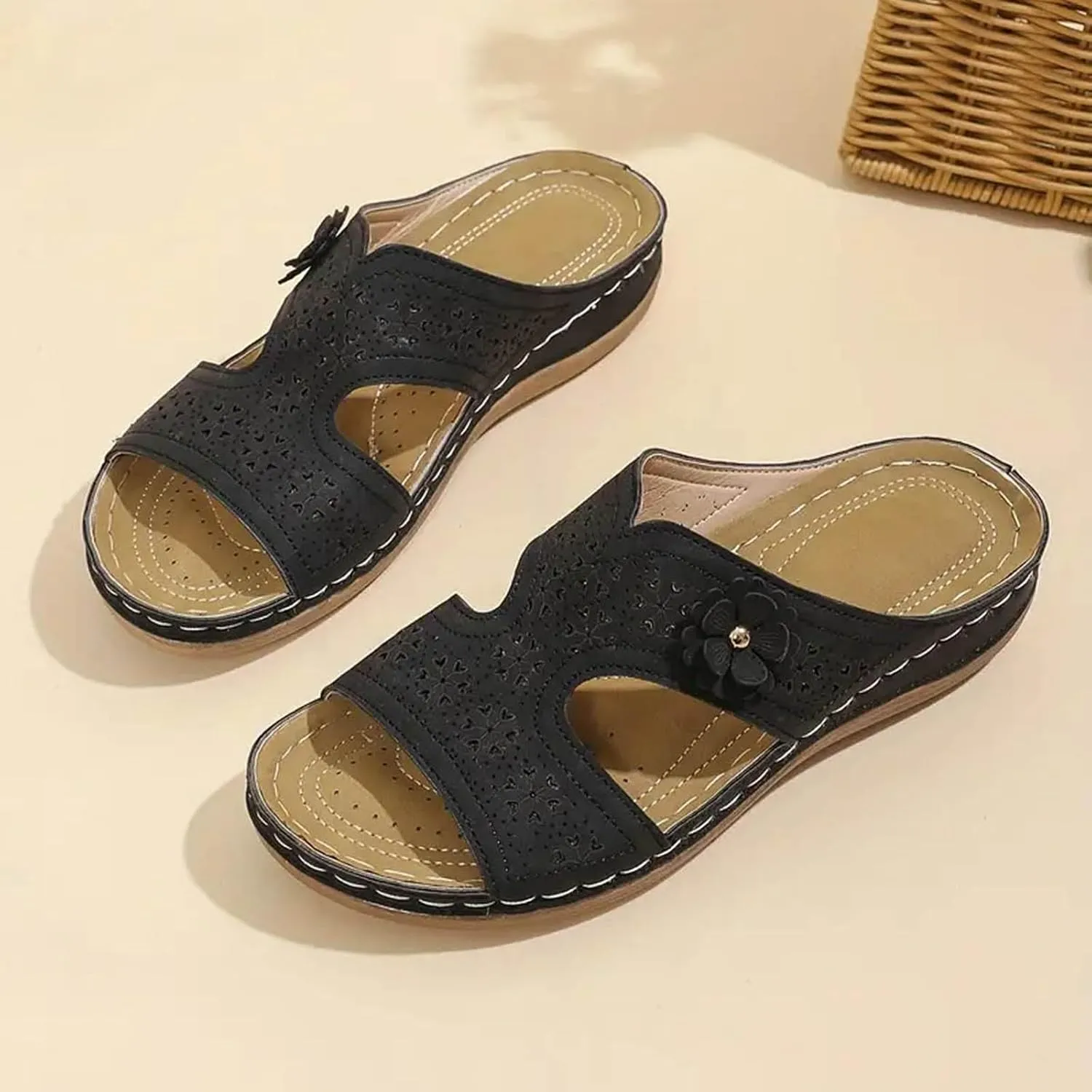 Summer Versatile Slides for Women Ultimate Comfort Lightweight Sandals Casual Sandals Temperament Shoes for Women