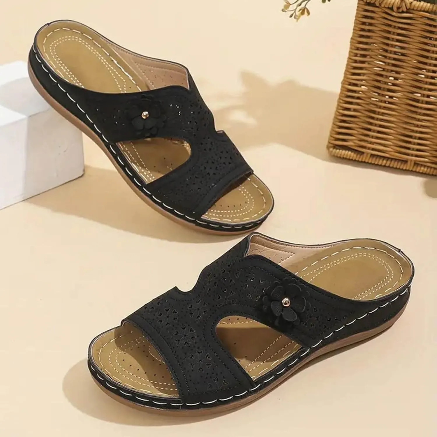Summer Versatile Slides for Women Ultimate Comfort Lightweight Sandals Casual Sandals Temperament Shoes for Women