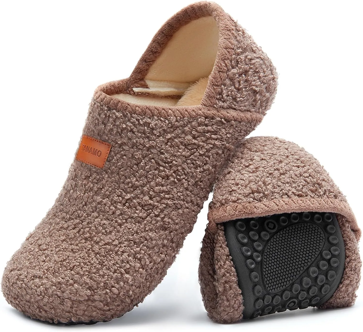 Tanamo House Slippers for Women Men Indoor Barefoot Slippers Socks Slip on House Shoes Cozy Comfy Slippers for Home Bedroom Travel Yoga