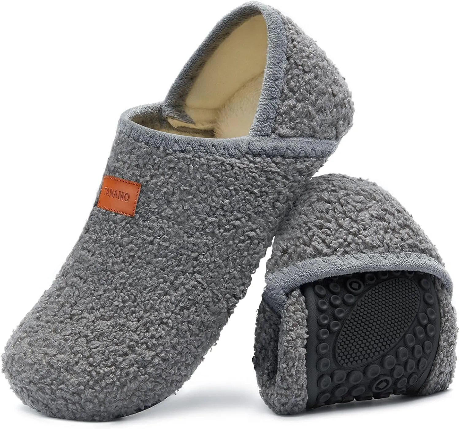 Tanamo House Slippers for Women Men Indoor Barefoot Slippers Socks Slip on House Shoes Cozy Comfy Slippers for Home Bedroom Travel Yoga