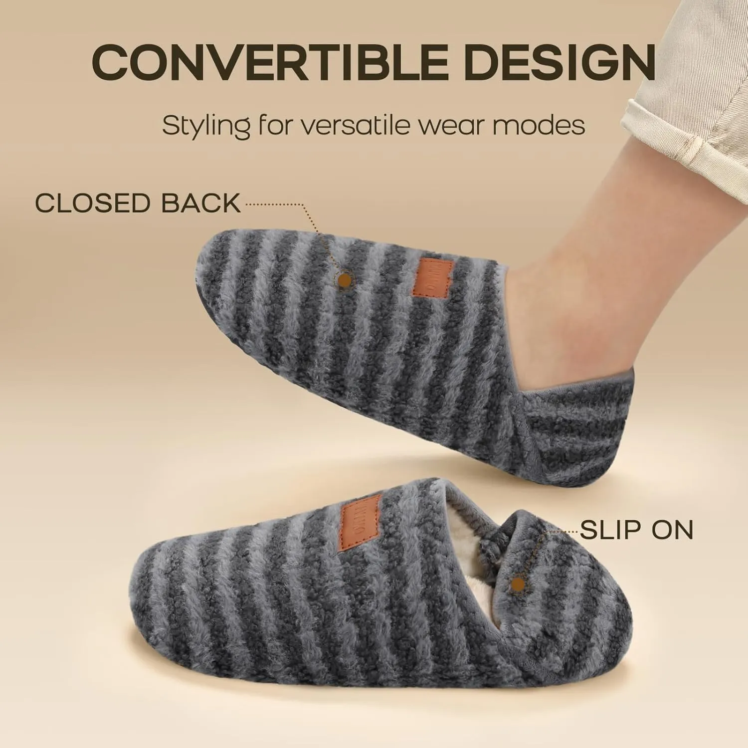 Tanamo House Slippers for Women Men Indoor Barefoot Slippers Socks Slip on House Shoes Cozy Comfy Slippers for Home Bedroom Travel Yoga