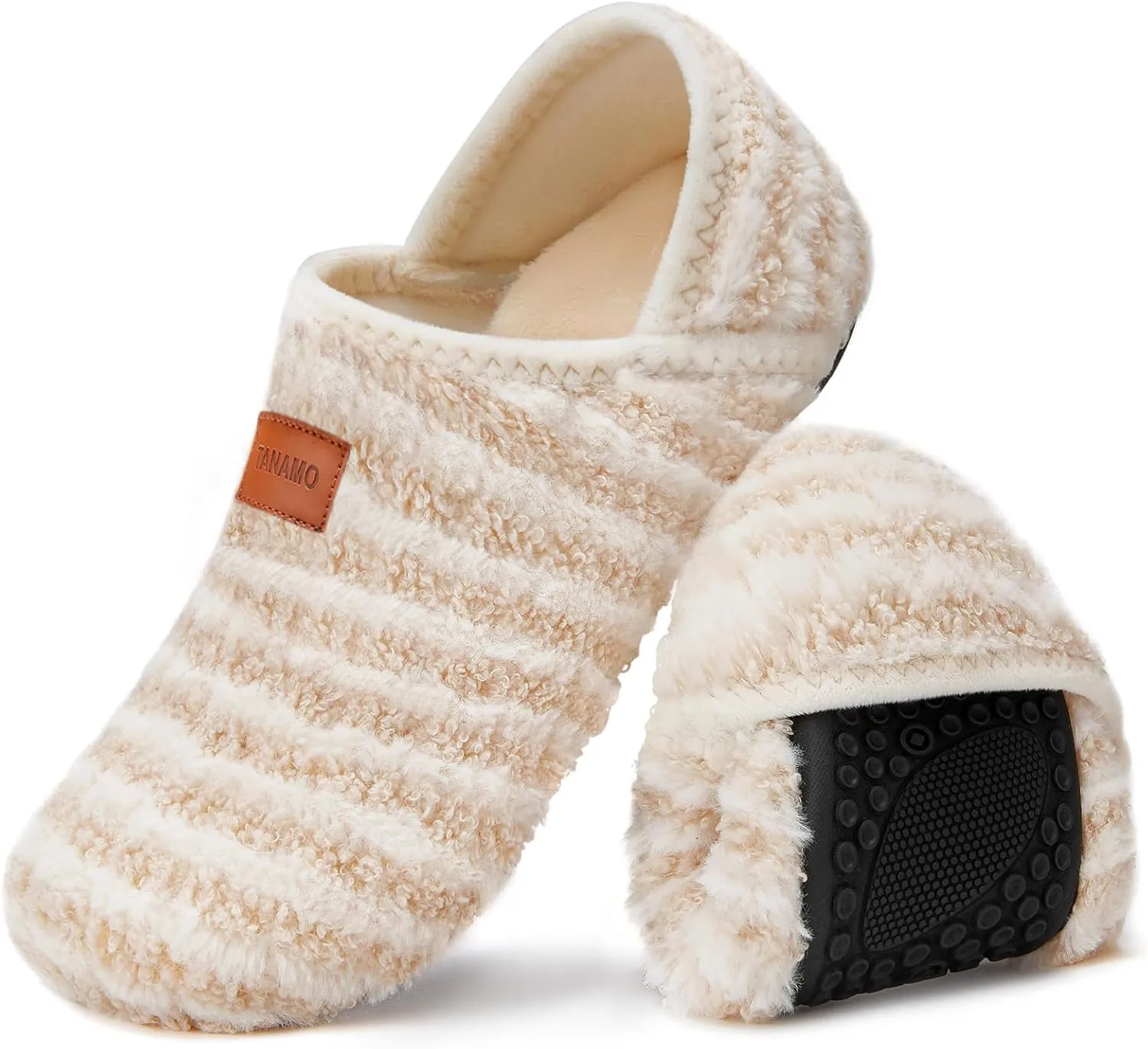 Tanamo House Slippers for Women Men Indoor Barefoot Slippers Socks Slip on House Shoes Cozy Comfy Slippers for Home Bedroom Travel Yoga
