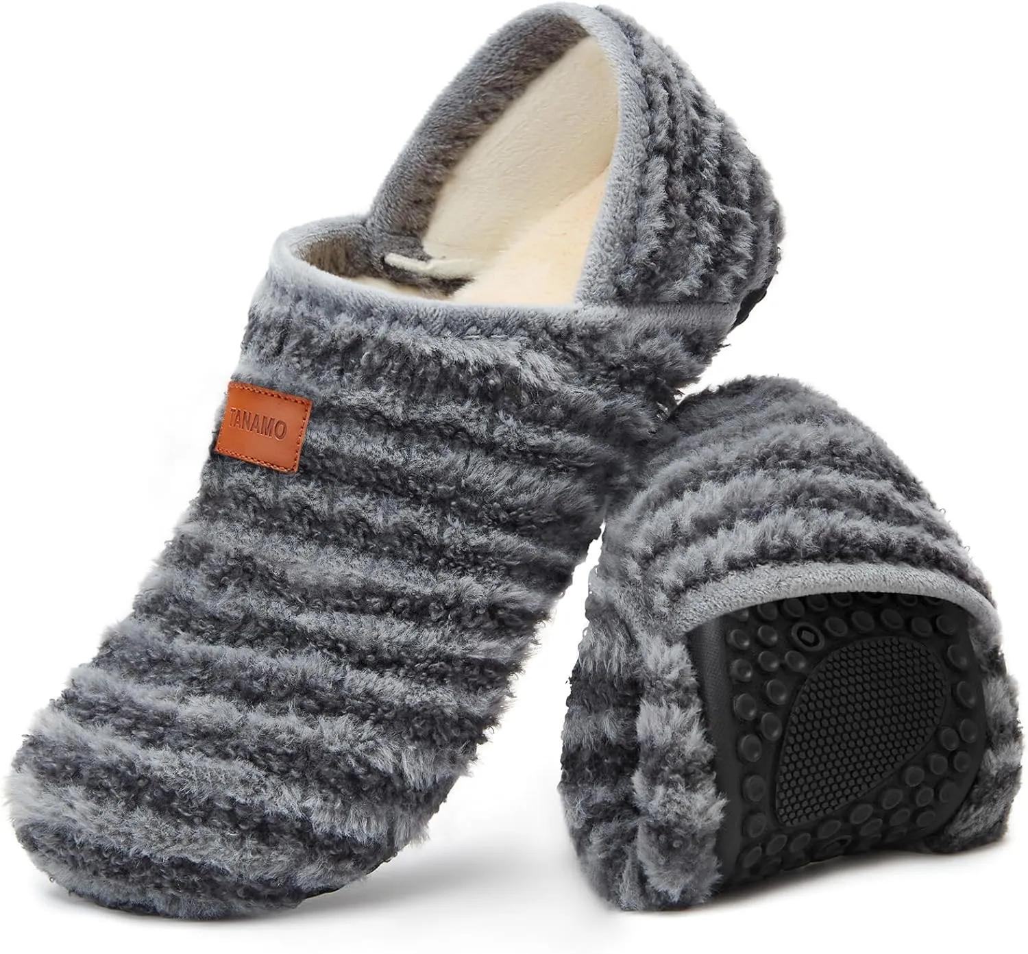Tanamo House Slippers for Women Men Indoor Barefoot Slippers Socks Slip on House Shoes Cozy Comfy Slippers for Home Bedroom Travel Yoga