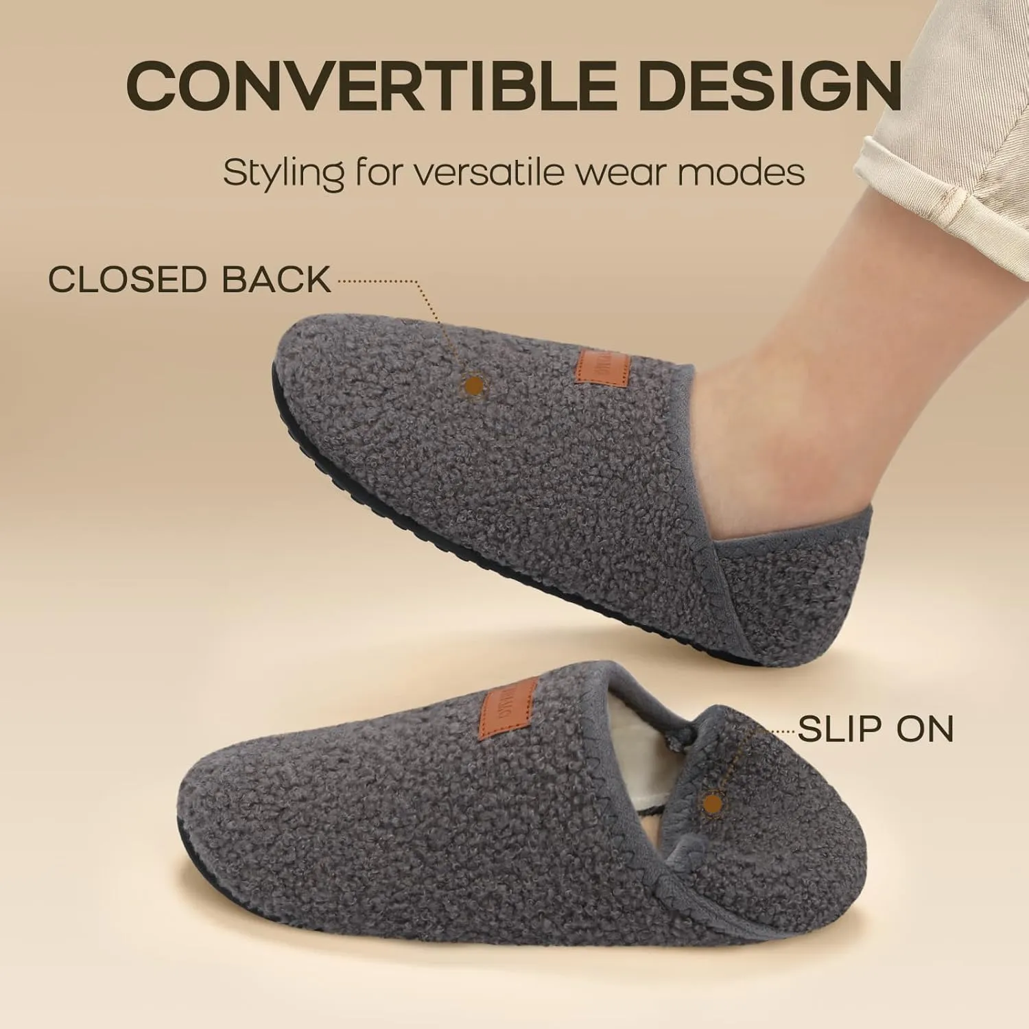 Tanamo House Slippers for Women Men Indoor Barefoot Slippers Socks Slip on House Shoes Cozy Comfy Slippers for Home Bedroom Travel Yoga