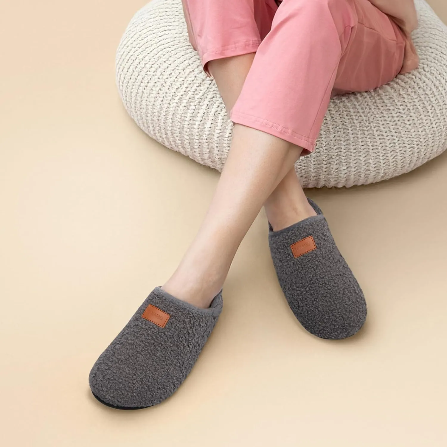Tanamo House Slippers for Women Men Indoor Barefoot Slippers Socks Slip on House Shoes Cozy Comfy Slippers for Home Bedroom Travel Yoga