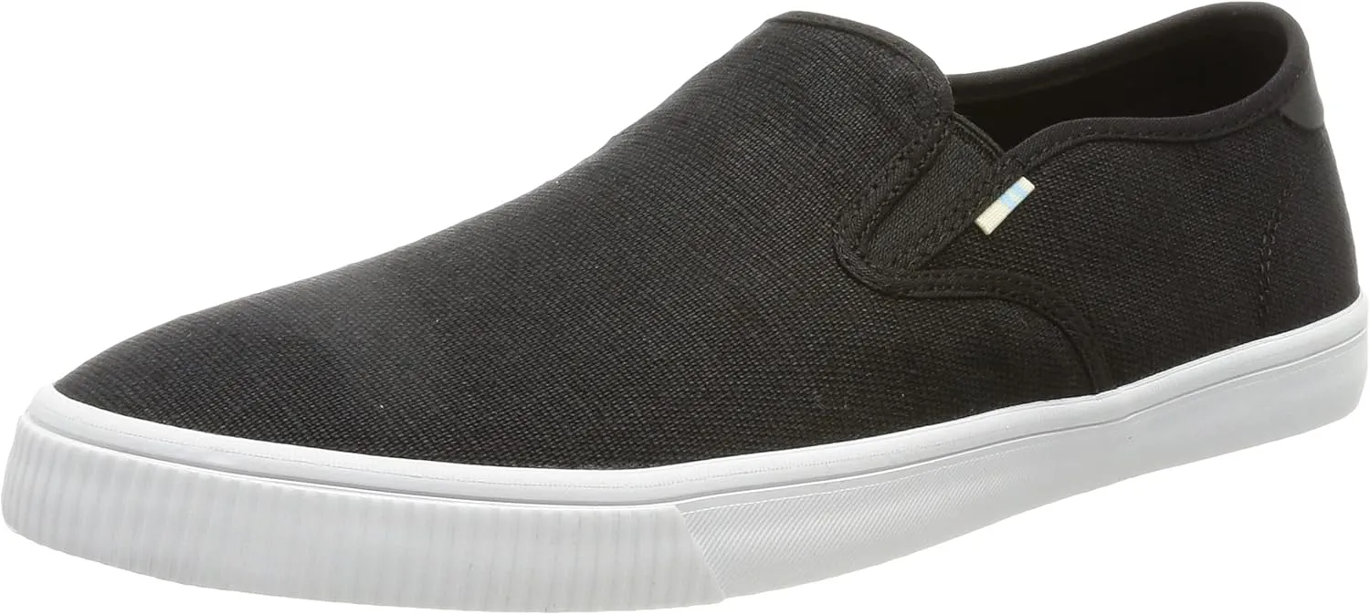 TOMS Mens Baja Slip On Sneakers Shoes Casual - Black