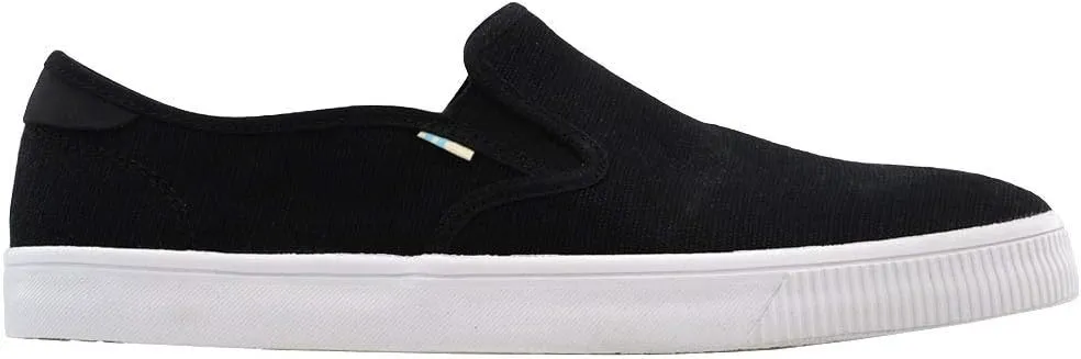 TOMS Mens Baja Slip On Sneakers Shoes Casual - Black