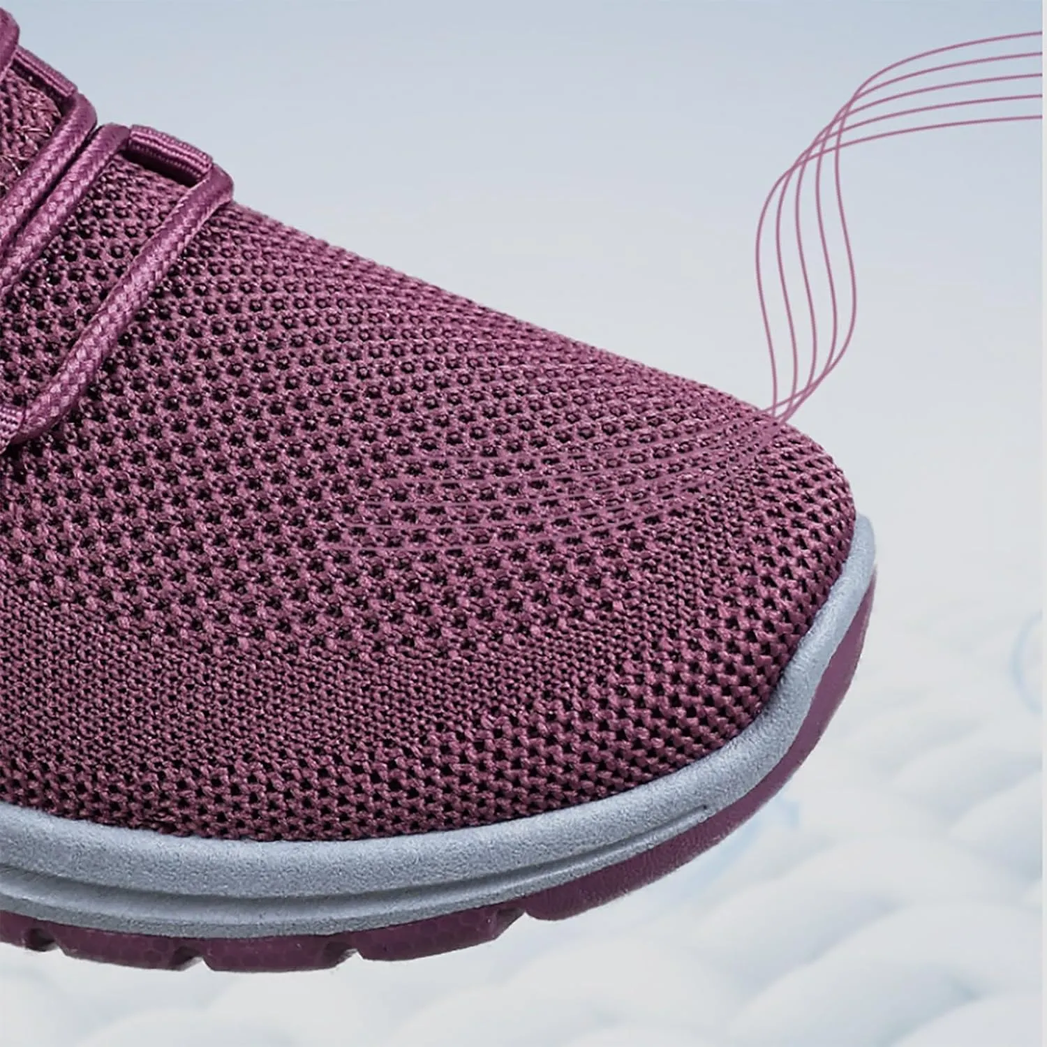 Trainers Womens, Lightweight Orthopedic Air Cushion Athletic Sneakers Ladies Breathable Running Shoes Gym Jogging Shoes
