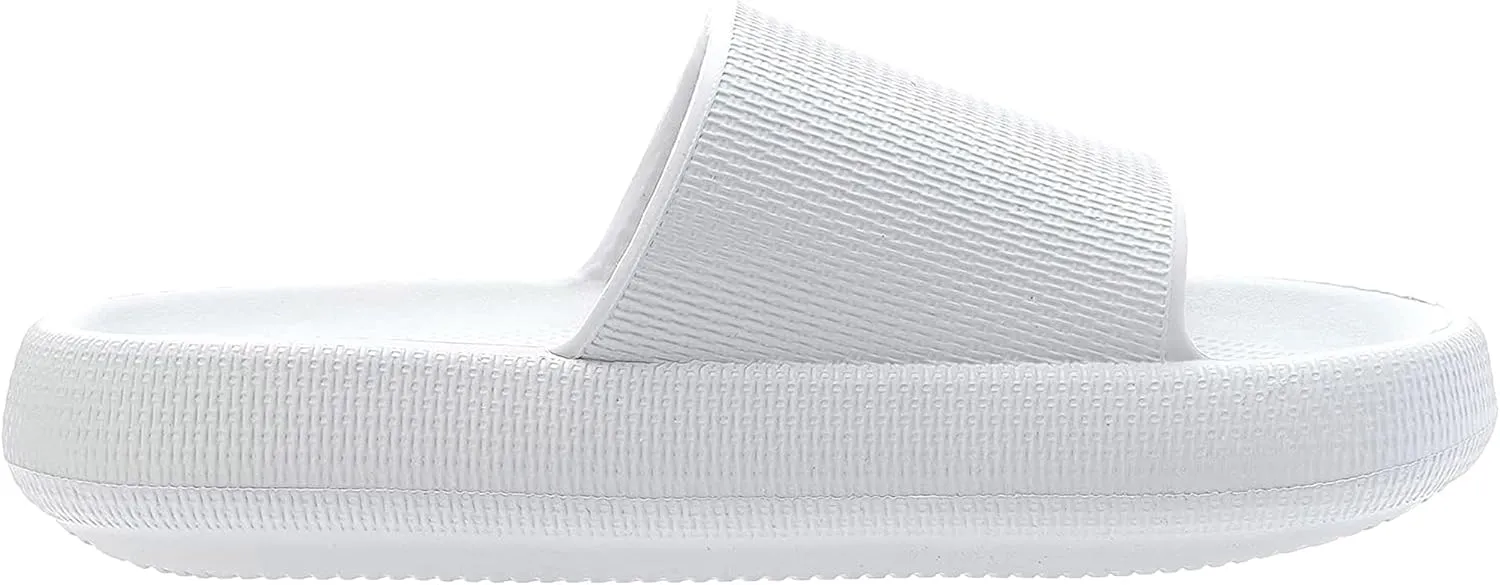 Unisex Adults Cloud Slides Men Women Soft Comfy Slippers Cushioned Thick Sole for Bathroom Shower Pool…