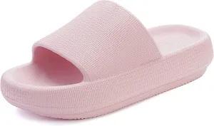 Unisex Adults Cloud Slides Men Women Soft Comfy Slippers Cushioned Thick Sole for Bathroom Shower Pool…