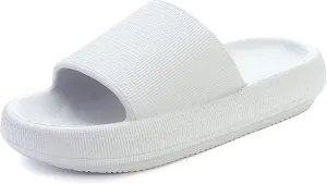 Unisex Adults Cloud Slides Men Women Soft Comfy Slippers Cushioned Thick Sole for Bathroom Shower Pool…