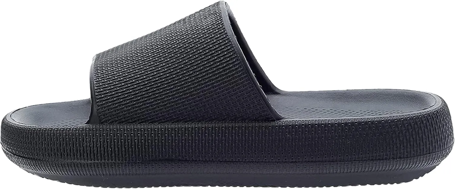 Unisex Adults Cloud Slides Men Women Soft Comfy Slippers Cushioned Thick Sole for Bathroom Shower Pool…