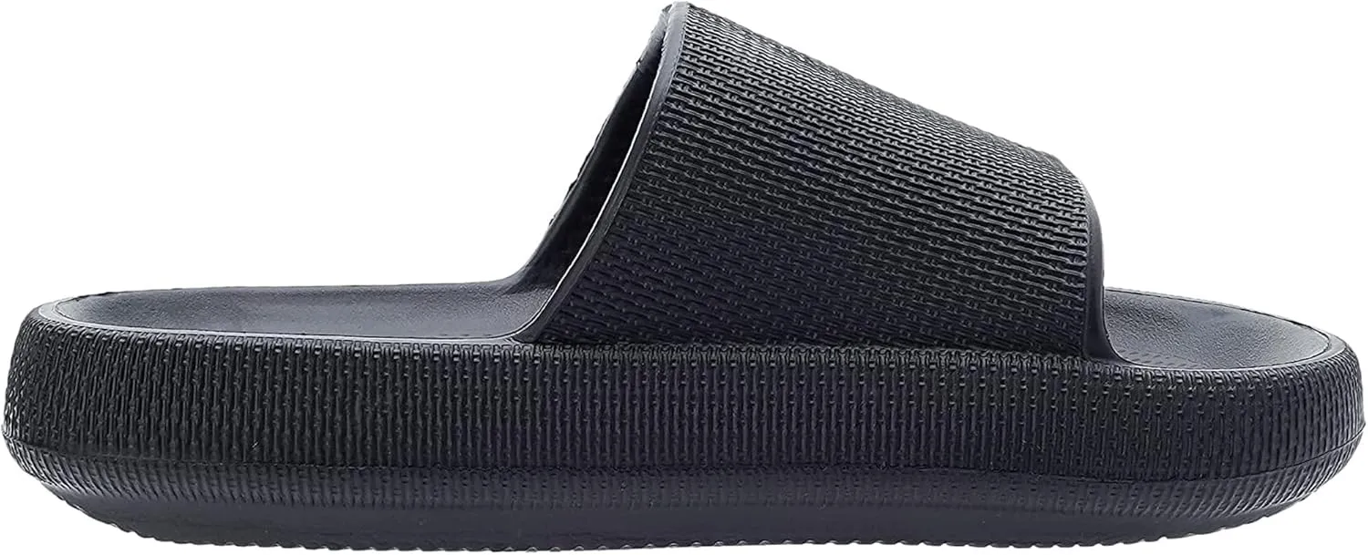 Unisex Adults Cloud Slides Men Women Soft Comfy Slippers Cushioned Thick Sole for Bathroom Shower Pool…