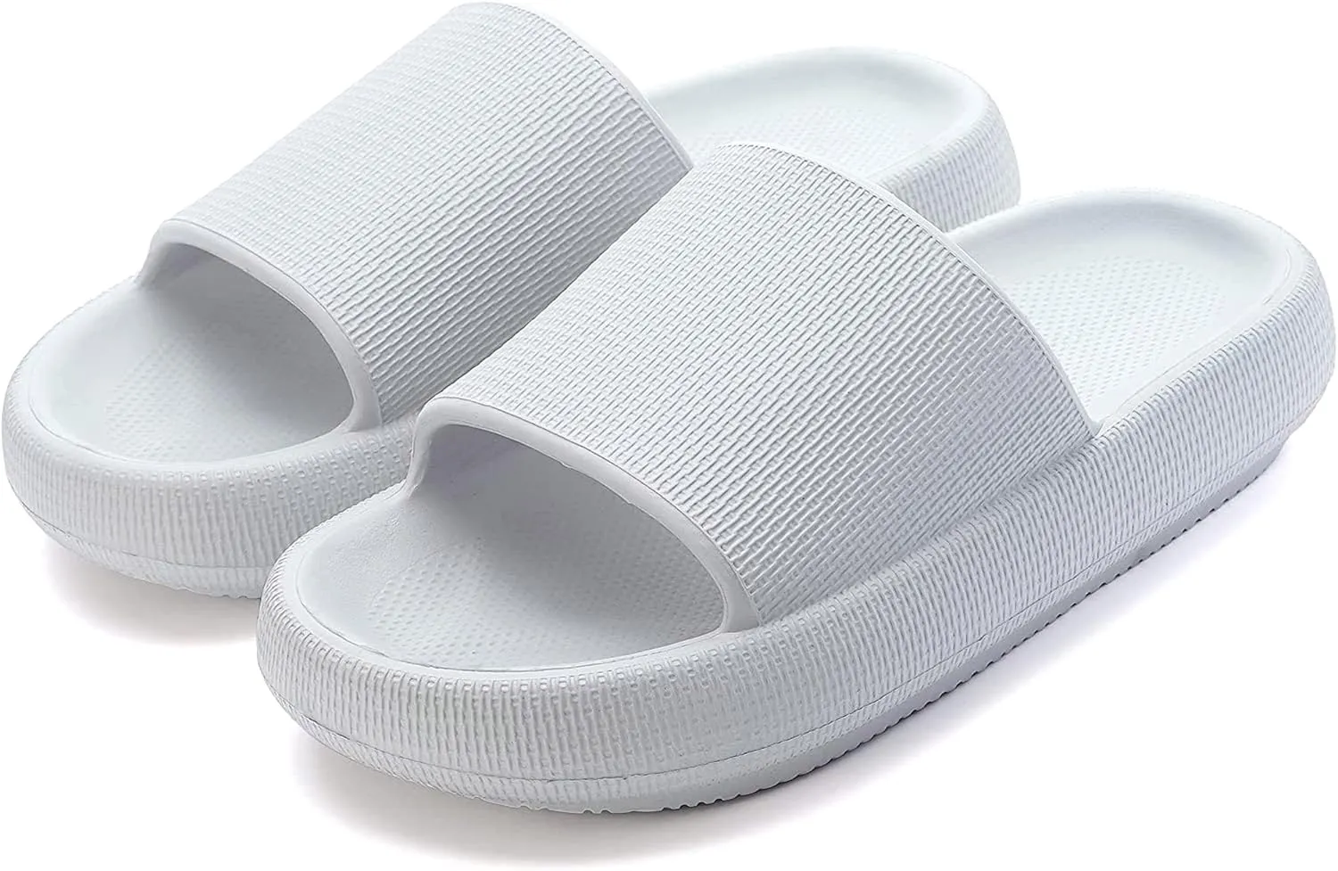 Unisex Adults Cloud Slides Men Women Soft Comfy Slippers Cushioned Thick Sole for Bathroom Shower Pool…