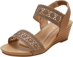 Wedge Sandals for Women Comfortable with Straps Flatform Design Lightweight Summer Sandals Arch Support 2025 Spring and Summer Vacation